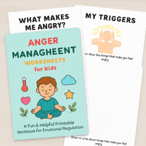 Anger Management Worksheets for Kids – Printable Emotional Regulation Activities for Calmness & Coping Skills