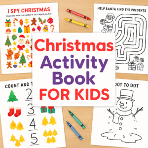 Christmas Activity Book for Kids | Printable Holiday Games & Worksheets