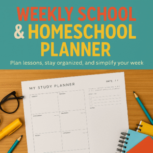 weekly homeschool planner printable