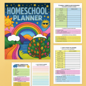 Ultimate Homeschool Planner – Printable Curriculum, Lesson & Progress Tracker (PDF)