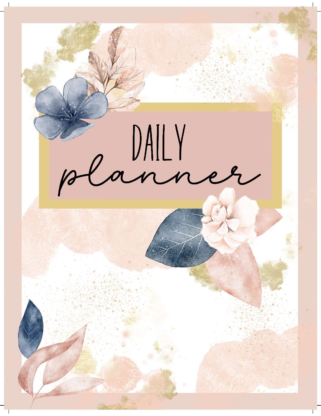 Blue & Blush Family Planner – Printable Parent Organizer for Home, School & Life (PDF, A4/A5/Letter)